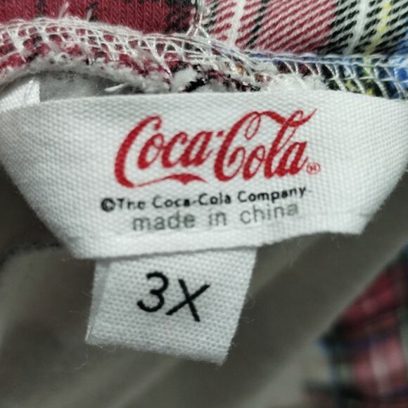 Coca-Cola Grayson Threads Women's Size 3X Plaid Loungewear Sleep Pants NWT - Picture 5 of 8